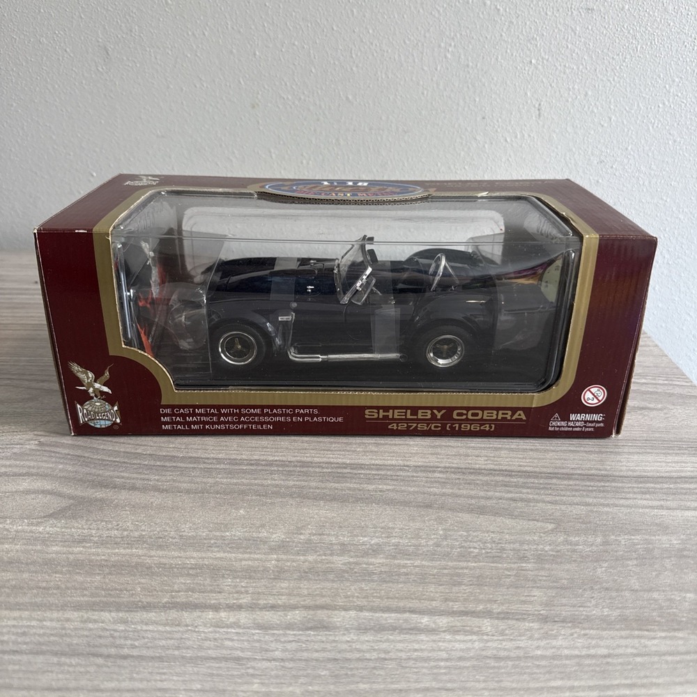 Road Legends 1:18 Scale 1964 Shelby Cobra 427S/C Black Collectible NIB
